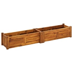 Arriate de jardín de madera de acacia 150x30x25 cm de vidaXL, Maceteros y jardineras - Ref: Foro24-42567, Precio: 112,46 €, D...