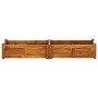 Arriate de jardín de madera de acacia 150x30x25 cm de vidaXL, Maceteros y jardineras - Ref: Foro24-42567, Precio: 112,46 €, D...