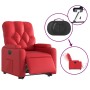 Sillón elevable eléctrico cuero artificial rojo en Sillones | Comprar online en Foru.es