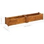 Arriate de jardín de madera de acacia 150x30x25 cm de vidaXL, Maceteros y jardineras - Ref: Foro24-42567, Precio: 112,46 €, D...