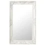 Espejo de pared estilo barroco blanco 50x80 cm de vidaXL, Espejos - Ref: Foro24-320320, Precio: 61,21 €, Descuento: %