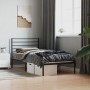 Estructura de cama con cabecero metal negro 80x200 cm de vidaXL, Camas y somieres - Ref: Foro24-352310, Precio: 66,14 €, Desc...