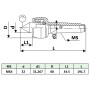 Contrapunto rotativo MT4 de vidaXL, Abrazaderas y tornillos - Ref: Foro24-146694, Precio: 40,03 €, Descuento: %