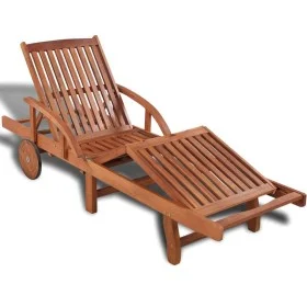 Tumbona de madera maciza de acacia de vidaXL, Tumbonas - Ref: Foro24-42592, Precio: 199,57 €, Descuento: %