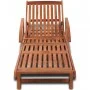 Tumbona de madera maciza de acacia de vidaXL, Tumbonas - Ref: Foro24-42592, Precio: 199,57 €, Descuento: %