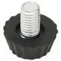 Patas de mueble regulables M8 18 unidades negro de vidaXL, Accesorios para muebles de jardín - Ref: Foro24-315594, Precio: 16...