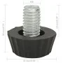 Patas de mueble regulables M8 18 unidades negro de vidaXL, Accesorios para muebles de jardín - Ref: Foro24-315594, Precio: 13...