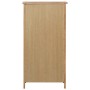 Mueble zapatero de madera maciza de roble 76x37x105 cm de vidaXL, Zapateros y organizadores de calzado - Ref: Foro24-247460, ...