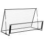 Portería de fútbol con reboteador 2 en 1 acero 202x104x120 cm de vidaXL, Porterías de fútbol - Ref: Foro24-93373, Precio: 88,...
