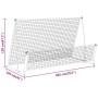 Portería de fútbol con reboteador 2 en 1 acero 202x104x120 cm de vidaXL, Porterías de fútbol - Ref: Foro24-93373, Precio: 88,...