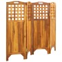 Biombo de 4 paneles madera maciza de acacia 161x2x120 cm de vidaXL, Divisores de ambientes - Ref: Foro24-311879, Precio: 128,...