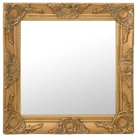 Espejo de pared estilo barroco dorado 50x50 cm de vidaXL, Espejos - Ref: Foro24-320313, Precio: 46,98 €, Descuento: %