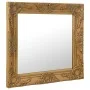 Golden baroque style wall mirror 50x50 cm by vidaXL, Mirrors - Ref: Foro24-320313, Price: 46,98 €, Discount: %