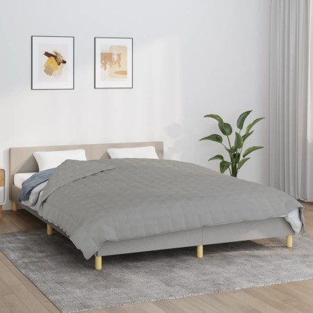 Manta con peso tela gris 200x220 cm 9 kg de vidaXL, Mantas - Ref: Foro24-3154785, Precio: 108,85 €, Descuento: %
