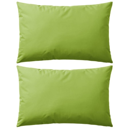 Cojines para exteriores 2 unidades 60x40 cm verde manzana de vidaXL, Cojines - Ref: Foro24-132292, Precio: 43,52 €, Descuento: %