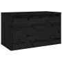 Armario de pared madera maciza de pino negro 60x30x35 cm de vidaXL, Estantes y estanterías - Ref: Foro24-813453, Precio: 54,6...