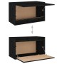 Armario de pared madera maciza de pino negro 60x30x35 cm de vidaXL, Estantes y estanterías - Ref: Foro24-813453, Precio: 54,6...