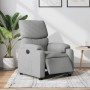 Sillón reclinable eléctrico tela gris claro en Sillones | Comprar online en Foru.es