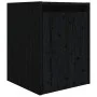 Muebles para TV 5 piezas madera maciza de pino negro de vidaXL, Muebles TV - Ref: Foro24-3100273, Precio: 191,25 €, Descuento: %
