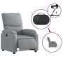 Sillón reclinable eléctrico tela gris claro en Sillones | Comprar online en Foru.es