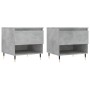 Mesas centro 2 uds madera ingeniería gris hormigón 50x46x50 cm de vidaXL, Mesas de centro - Ref: Foro24-830901, Precio: 61,67...