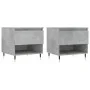 Mesas centro 2 uds madera ingeniería gris hormigón 50x46x50 cm de vidaXL, Mesas de centro - Ref: Foro24-830901, Precio: 61,15...
