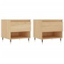 Mesas de centro 2 uds madera ingeniería roble Sonoma 50x46x50cm de vidaXL, Mesas de centro - Ref: Foro24-830899, Precio: 61,6...