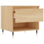 Mesas de centro 2 uds madera ingeniería roble Sonoma 50x46x50cm de vidaXL, Mesas de centro - Ref: Foro24-830899, Precio: 61,6...