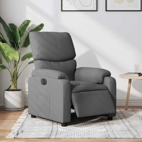Sillón reclinable eléctrico de tela gris oscuro en Sillones | Comprar online en Foru.es