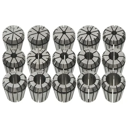 ER25 Spannzangenfutter, 15-teiliges Drehwerkzeug-Set von vidaXL, Klammern und Schrauben - Ref: Foro24-146723, Preis: 68,49 €,...