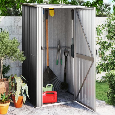 Cobertizo jardín acero galvanizado antracita 118,5x97x209,5 cm de vidaXL, Cobertizos - Ref: Foro24-150901, Precio: 176,38 €, ...