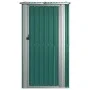 Cobertizo de jardín acero galvanizado verde 118,5x97x209,5 cm de vidaXL, Cobertizos - Ref: Foro24-150899, Precio: 158,62 €, D...