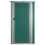 Cobertizo de jardín acero galvanizado verde 118,5x97x209,5 cm de vidaXL, Cobertizos - Ref: Foro24-150899, Precio: 168,95 €, D...