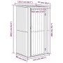 Cobertizo de jardín acero galvanizado verde 118,5x97x209,5 cm de vidaXL, Cobertizos - Ref: Foro24-150899, Precio: 158,62 €, D...