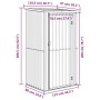 Cobertizo jardín acero galvanizado antracita 118,5x97x209,5 cm de vidaXL, Cobertizos - Ref: Foro24-150901, Precio: 176,38 €, ...