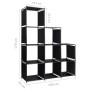 Estante escalera de exhibición de tela 130x45x170 cm de vidaXL, Librerías y estanterías - Ref: Foro24-288321, Precio: 32,71 €...