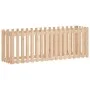Arriate elevado jardín con valla madera maciza pino 200x50x70cm de vidaXL, Maceteros y jardineras - Ref: Foro24-832512, Preci...