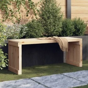 Banco de jardín extensible madera maciza pino 212,5x40,5x45 cm de vidaXL, Bancos de jardín - Ref: Foro24-832525, Precio: 115,...