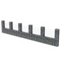 Cesta en forma de U muro de gaviones galvanizado 570x20x100 cm de vidaXL, Paneles de vallas - Ref: Foro24-142547, Precio: 145...