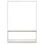 Perchero con zapatero madera maciza pino blanco 113x40x157,5 cm de vidaXL, Organizadores de vestidores y perchas de barra - R...