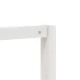 Perchero con zapatero madera maciza pino blanco 113x40x157,5 cm de vidaXL, Organizadores de vestidores y perchas de barra - R...