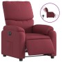 Sillón reclinable eléctrico tela rojo tinto en Sillones | Comprar online en Foru.es
