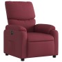 Sillón reclinable eléctrico tela rojo tinto en Sillones | Comprar online en Foru.es