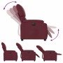 Sillón reclinable eléctrico tela rojo tinto en Sillones | Comprar online en Foru.es