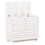 Cesto para la ropa sucia madera maciza pino blanco 88,5x44x76cm de vidaXL, Cestas para ropa - Ref: Foro24-832324, Precio: 126...