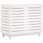 Cesto para la ropa sucia madera maciza pino blanco 88,5x44x76cm de vidaXL, Cestas para ropa - Ref: Foro24-832324, Precio: 126...
