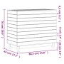 Cesto para la ropa sucia madera maciza pino blanco 88,5x44x76cm de vidaXL, Cestas para ropa - Ref: Foro24-832324, Precio: 126...