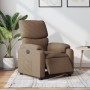 Sillón reclinable eléctrico de tela marrón en Sillones | Comprar online en Foru.es