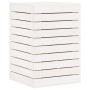 Cesto para la ropa sucia madera maciza pino blanco 44x44x66 cm de vidaXL, Cestas para ropa - Ref: Foro24-832318, Precio: 75,6...