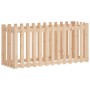 Arriate elevado jardín con valla madera maciza pino 150x50x70cm de vidaXL, Maceteros y jardineras - Ref: Foro24-832497, Preci...
